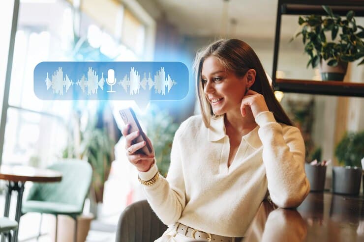 Voice AI assistant experience on a smartphone